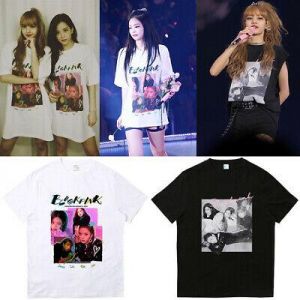    Kpop BLACKPINK Concert Same T-shirt Unisex Tshirt Tee LISA ROSE JENNIE JISOO