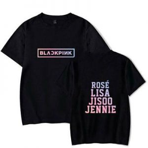    Blackpink KPOP Girl&#039;s T-shirt Women&#039;s Casual Tee Top Rose Jennie Lisa Gift S-4XL