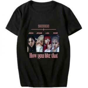    Kpop Blackpink How You Like That T-shirt Unisex Casual Crew Neck Tee Top New