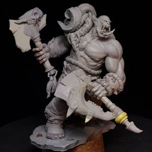 Stan - חנות ה-Merchandise למעריצים מכל הסוגים Blizzard World of Warcraft Orc Warrior Unassembled Figure Unpainted Garage Kit Model New
