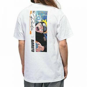 Primitive Skate x Naruto Men&#039;s Combat Short Sleeve T Shirt White Clothing App...