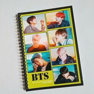 BTS Photo Note Book Exercise Book Workbook KPOP BangTan Boys Suga Jimin V Goods