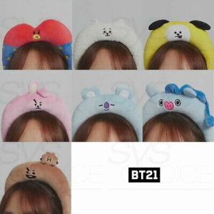 BTS BT21 Official Authentic Goods Hair Band Face Ver + Tracking Number