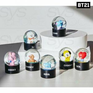 BTS BT21 OfficiaI Authentic Goods Water Globe + Tracking Number