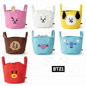 BTS BT21 Official Authentic Goods String Storage Bag 300 x 300 x 250mm + Track#