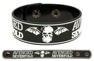 Stan - חנות ה-Merchandise למעריצים מכל הסוגים Avenged Sevenfold Avenged Sevenfold  wristband rubber bracelet v1