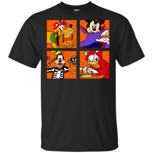 Stan - חנות ה-Merchandise למעריצים מכל הסוגים Disney Men's D!sney Mickey Mouse and Friends Surprise Halloween T-Shirt White Men-Women