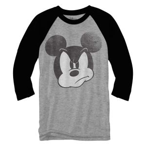 Stan - חנות ה-Merchandise למעריצים מכל הסוגים Disney Mad Mickey Mouse Disneyland World Funny Adult Men's Graphic Raglan Style Shirt