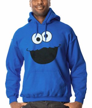 Stan - חנות ה-Merchandise למעריצים מכל הסוגים רחוב שומשום Cookie Monster Face Adult Hoodie 