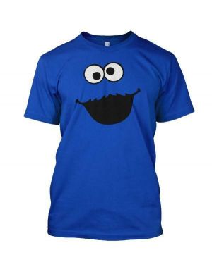 Stan - חנות ה-Merchandise למעריצים מכל הסוגים רחוב שומשום COOKIE MONSTER Cartoon Sesame Street Face Mens T Shirt