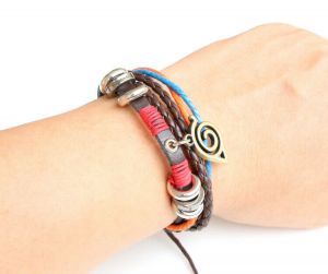 Stan - חנות ה-Merchandise למעריצים מכל הסוגים נארוטו New Anime Naruto Konoha Vintage Bracelet Weave Wristband Cosplay Accessory Gifts