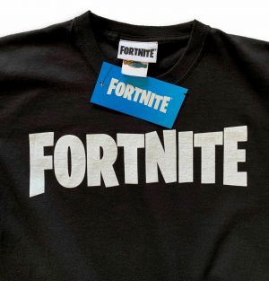 Stan - חנות ה-Merchandise למעריצים מכל הסוגים Fortnite FORTNITE Logo Official Premium ADULT Gaming Shirt T-shirt Black S M L XL
