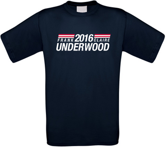 Stan - חנות ה-Merchandise למעריצים מכל הסוגים בית הקלפים Underwood 2016 House Of Cards T-Shirt Toutes Tailles Neuf