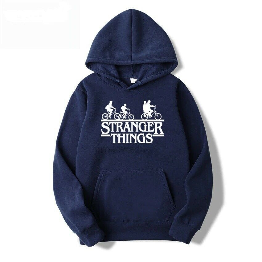 Stan - חנות ה-Merchandise למעריצים מכל הסוגים Stranger Things Stranger Things Netflix Bicycle Hoodie Hood Navy