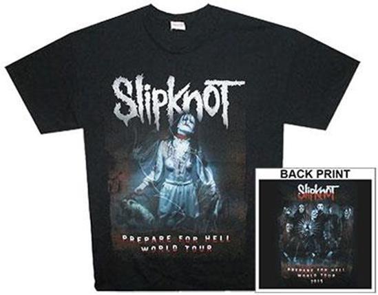 Stan - חנות ה-Merchandise למעריצים מכל הסוגים Slipknot OFFICIAL LICENSED - SLIPKNOT - ADMAT PREPARE FOR HELL TOUR T SHIRT METAL COREY