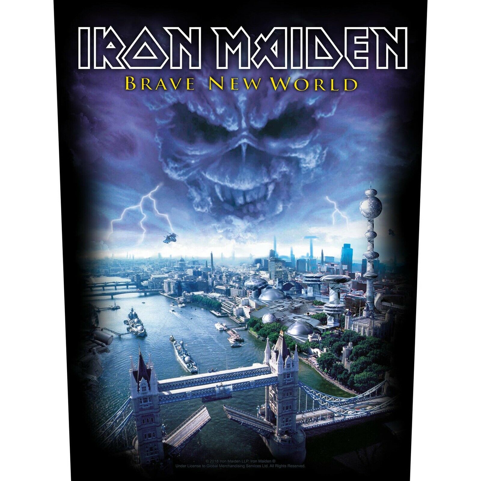 Stan - חנות ה-Merchandise למעריצים מכל הסוגים Iron Maiden Iron Maiden Brave New World Jacket Back Patch Official Heavy Metal New