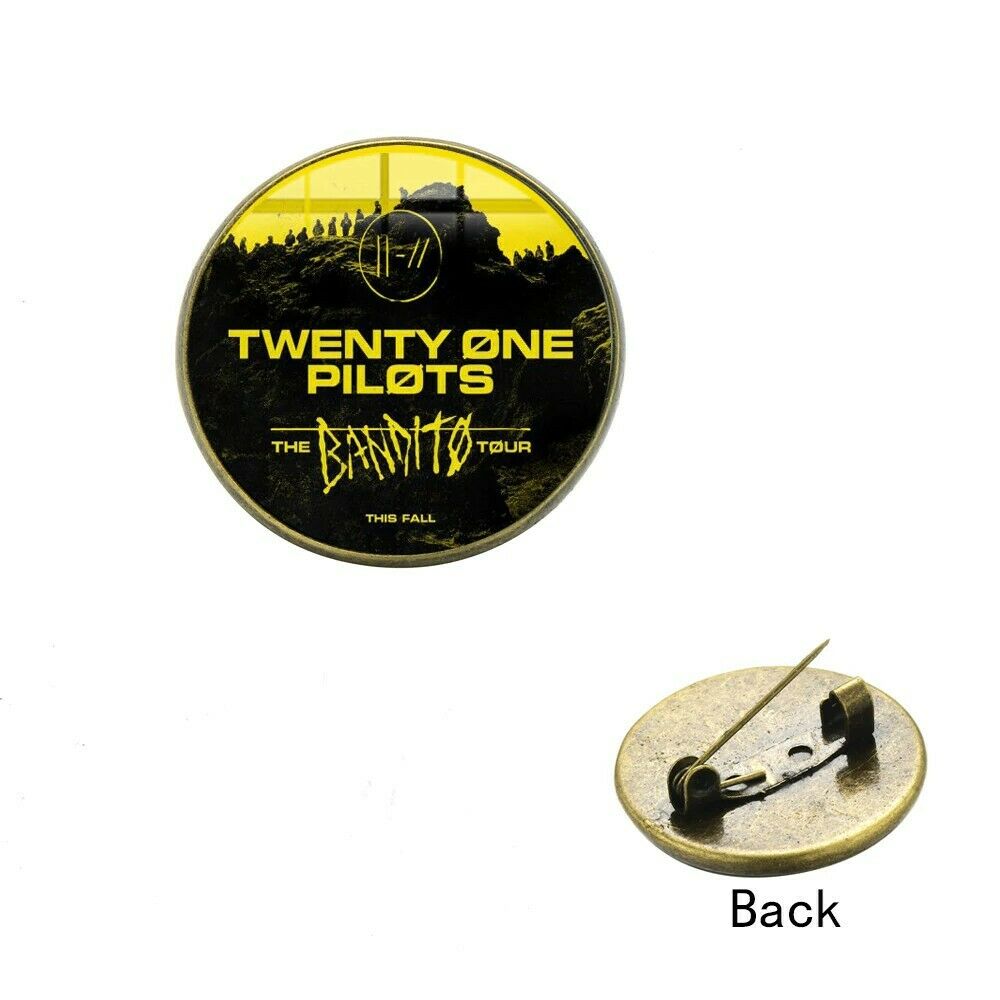 Stan - חנות ה-Merchandise למעריצים מכל הסוגים Twenty One Pilots Twenty One Pilots Badge Brooch Pin Glass Rock Music Fans Band Bandito Tour Gift