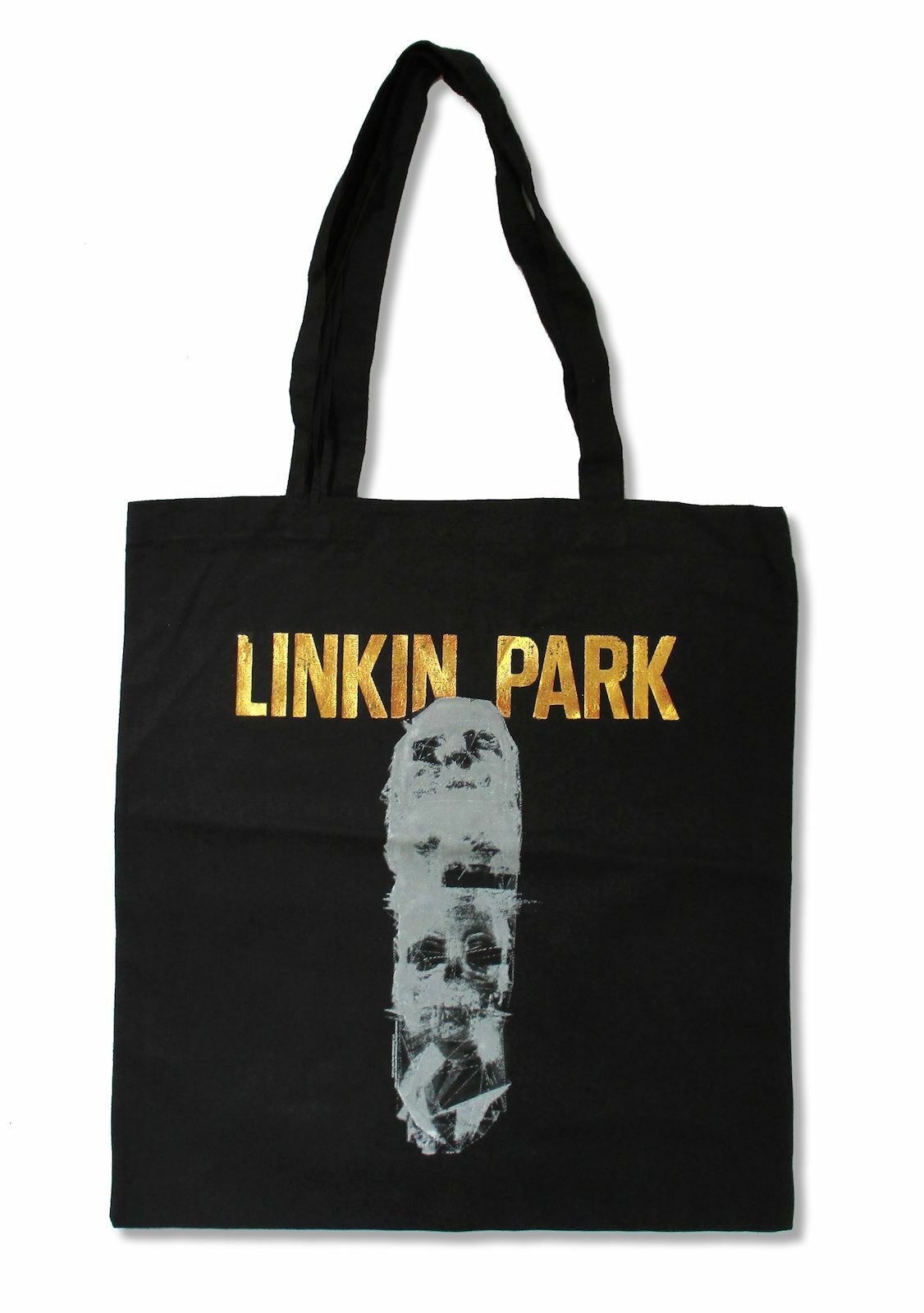 Stan - חנות ה-Merchandise למעריצים מכל הסוגים Linkin Park Linkin Park Skulls Black Tote Bag New Official Band  LP Merch