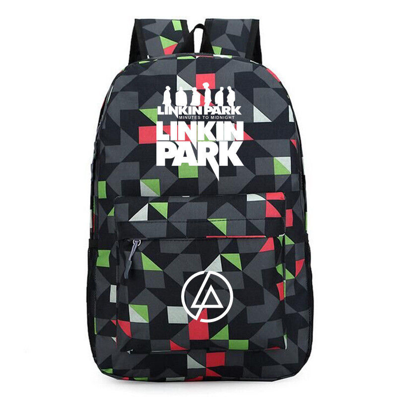 Stan - חנות ה-Merchandise למעריצים מכל הסוגים Linkin Park Newest Linkin Park 3D Print School Bags Students Bags Women Men Daily Backpack