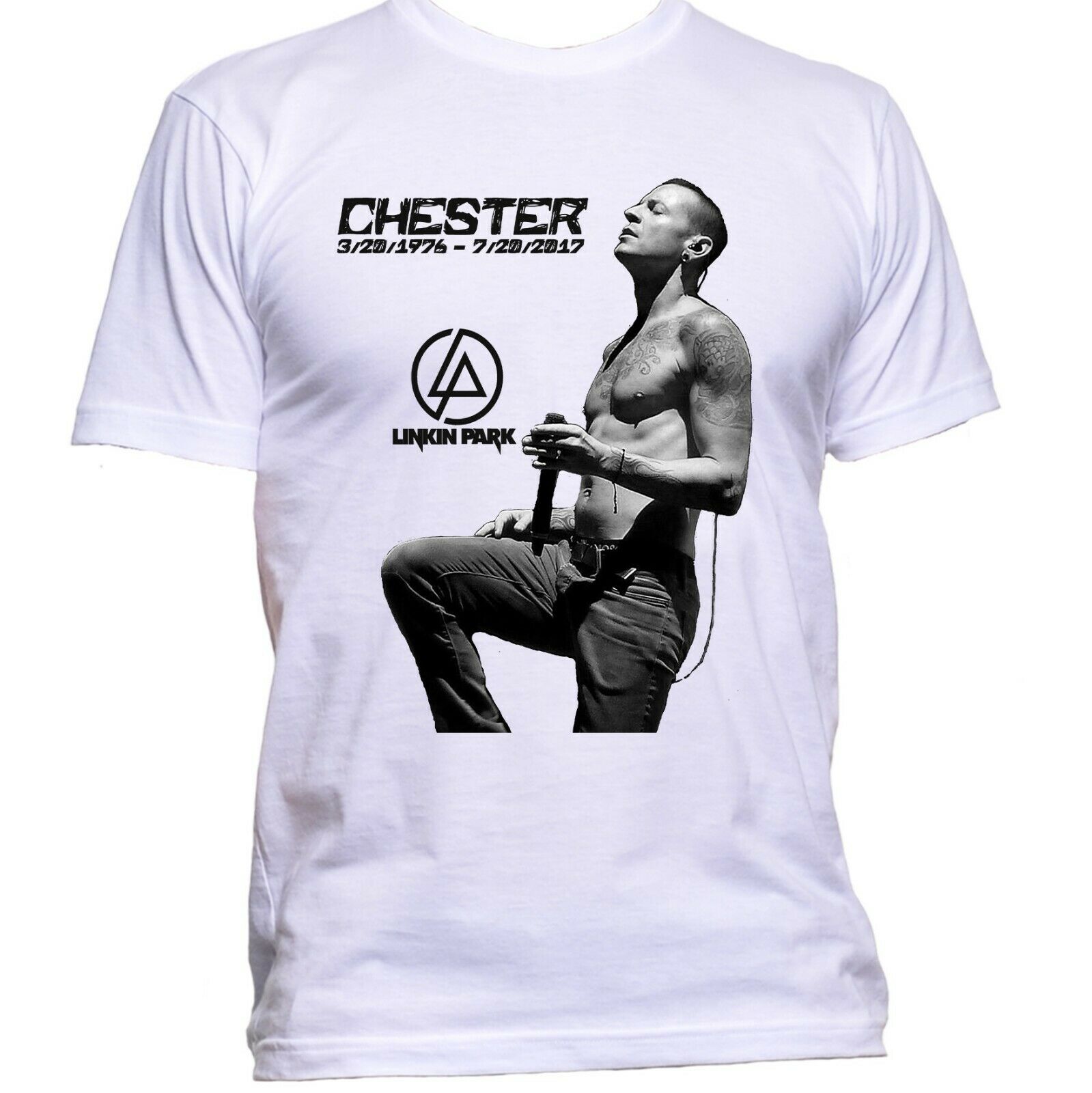 Stan - חנות ה-Merchandise למעריצים מכל הסוגים Linkin Park CHESTER BENNINGTON 1976-2017 Rocker of Linkin Park - T-Shirt 