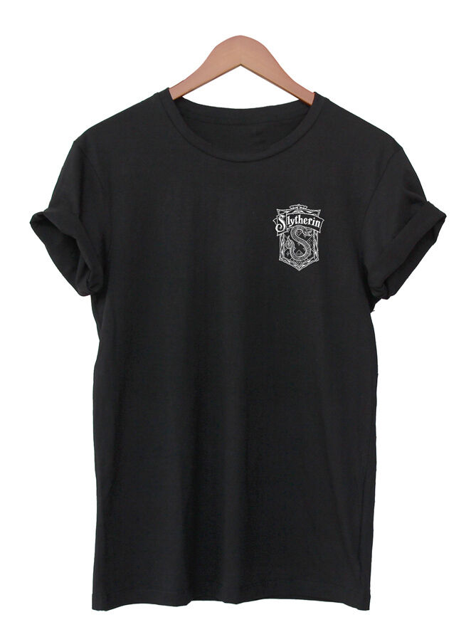 Stan - חנות ה-Merchandise למעריצים מכל הסוגים הארי פוטר Slytherin Crest T-shirt Harry Potter Shirt Unisex Symbol Sign Top Hogwarts