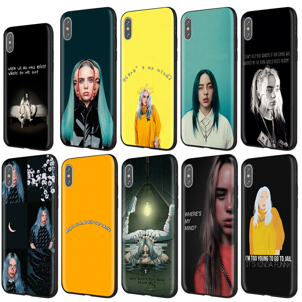 Stan - חנות ה-Merchandise למעריצים מכל הסוגים בילי אייליש Billie Eilish Bad Guy Soft TPU Case for iPhone XS MAX XR X 8 7 6S Plus 5 5s se