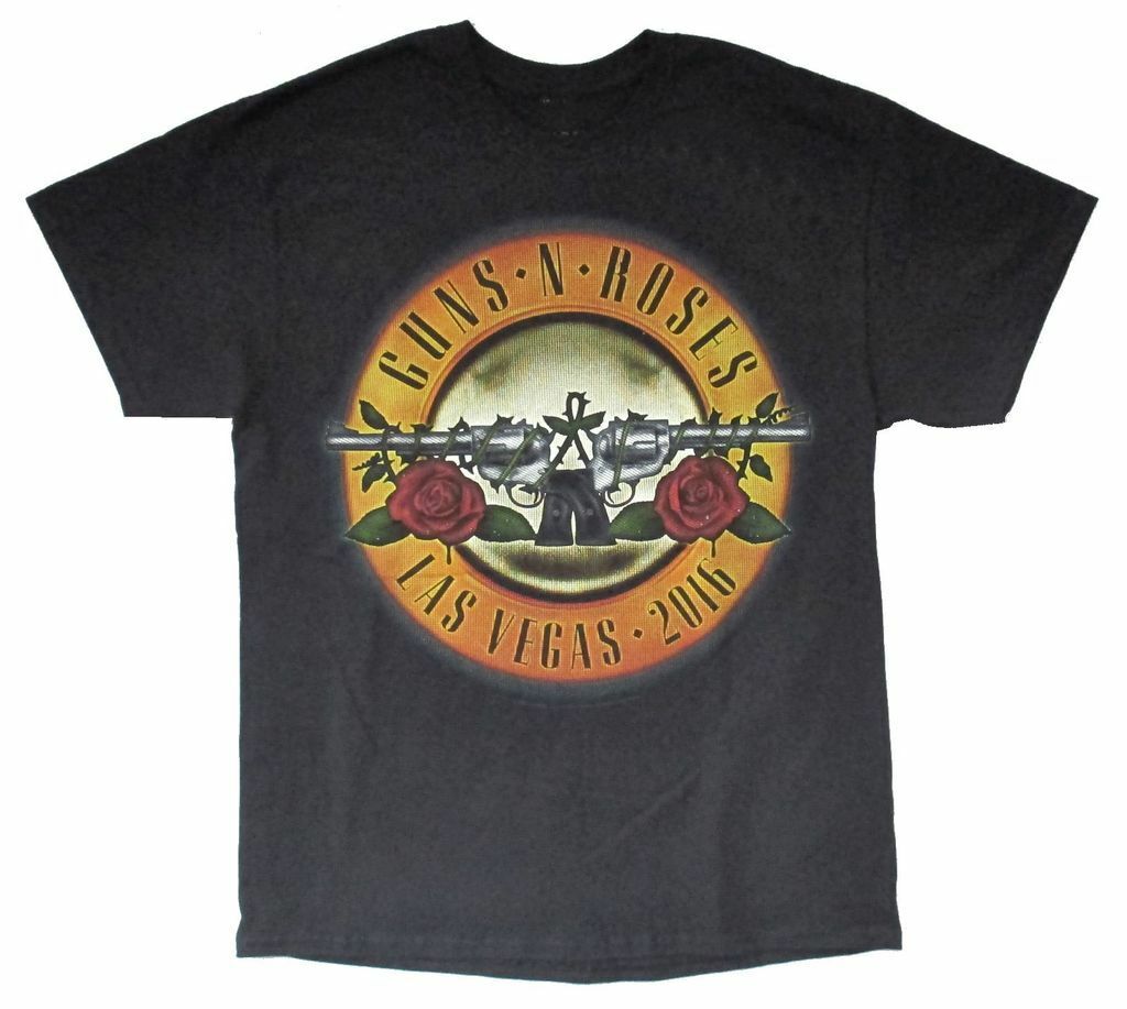 Stan - חנות ה-Merchandise למעריצים מכל הסוגים Guns and Roses Guns N Roses Las Vegas 2016 Event Tour Black T Shirt New Official GnR