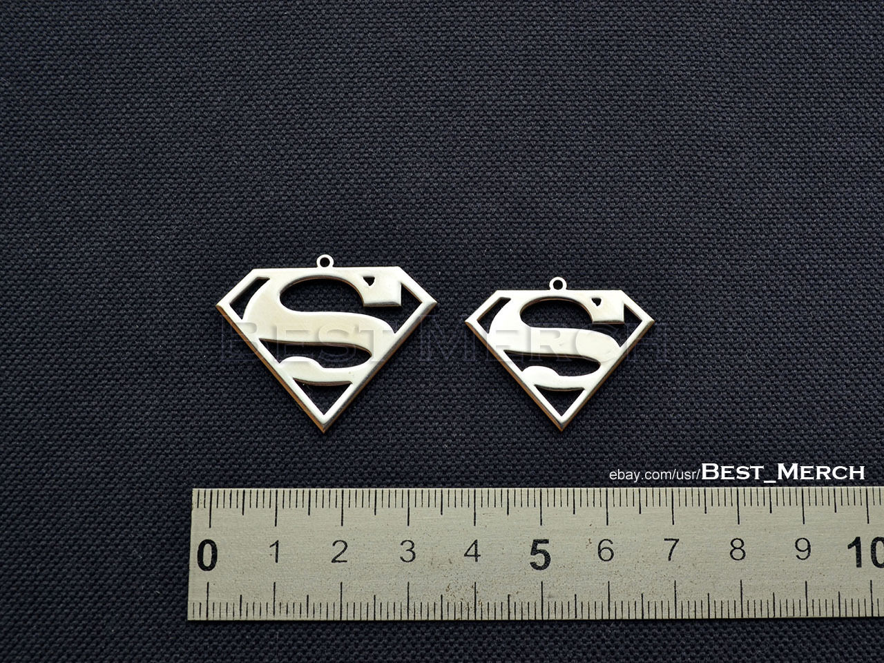 Stainless steel superman on sale necklace