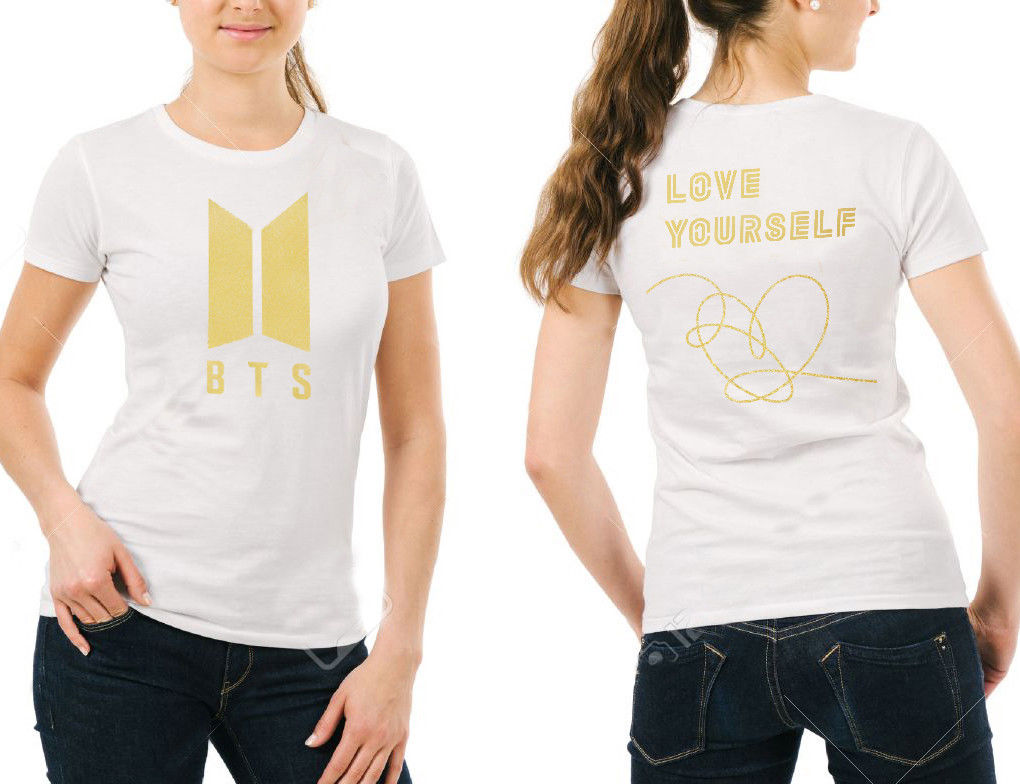 Stan - חנות ה-Merchandise למעריצים מכל הסוגים BTS Women BTS t shirt Love yourself KPOP New Fashion 