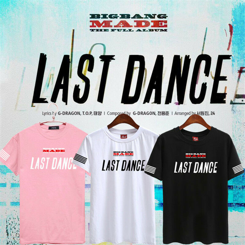 Stan - חנות ה-Merchandise למעריצים מכל הסוגים Big Bang Kpop Bigbang G-Dragon Tshirt Made The Full T-shirt Unisex TOP Taeyang Cotton Tee