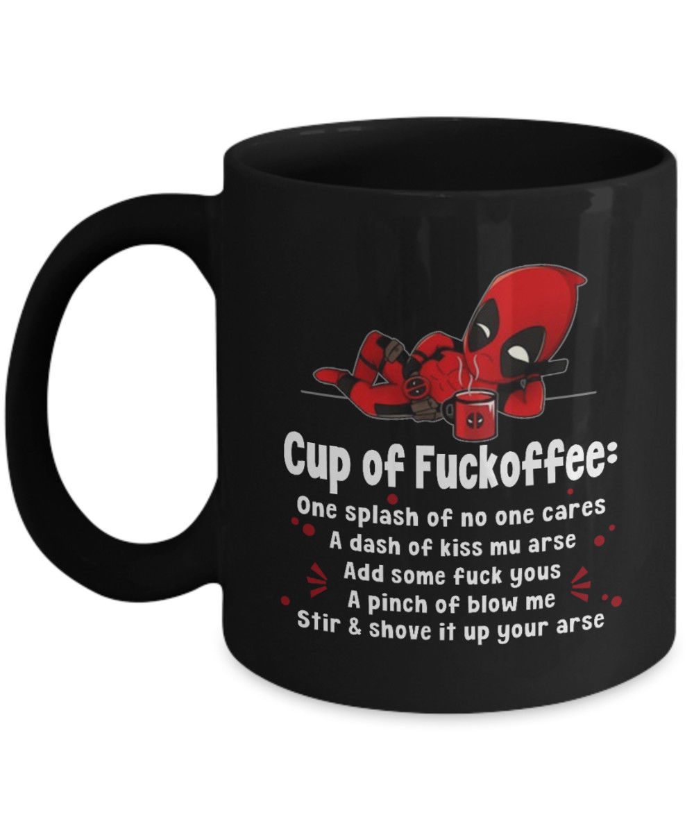 Stan - חנות ה-Merchandise למעריצים מכל הסוגים Marvel Deadpool Tiny Cup Of Fuckoffee Cute Coffee Mug Tea Cup