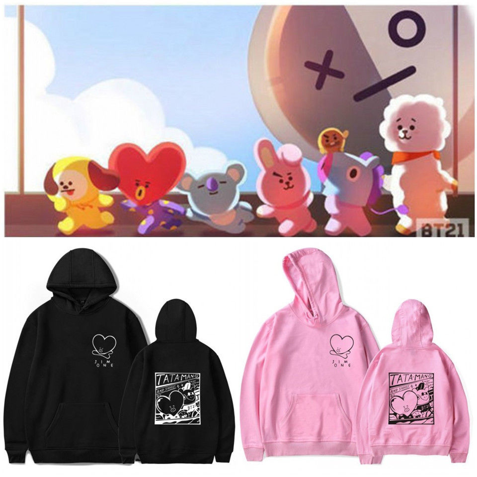 Stan - חנות ה-Merchandise למעריצים מכל הסוגים BTS KPOP BTS Bangtan Boys Sweatshirt Unisex Pullover Hoodie Sweater TATA MANG SHOOKY