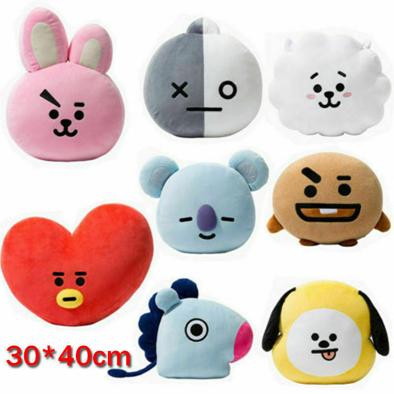 Stan - חנות ה-Merchandise למעריצים מכל הסוגים BTS For KPOP BTS BT21 TATA SHOOKY RJ Plush Toy SUGA COOKY Bed Sofa Plush Pillow Doll