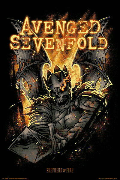 Stan - חנות ה-Merchandise למעריצים מכל הסוגים Avenged Sevenfold 90916 AVENGED SEVENFOLD MUSIC SHEPHERD OF FIRE Decor WALL PRINT POSTER UK