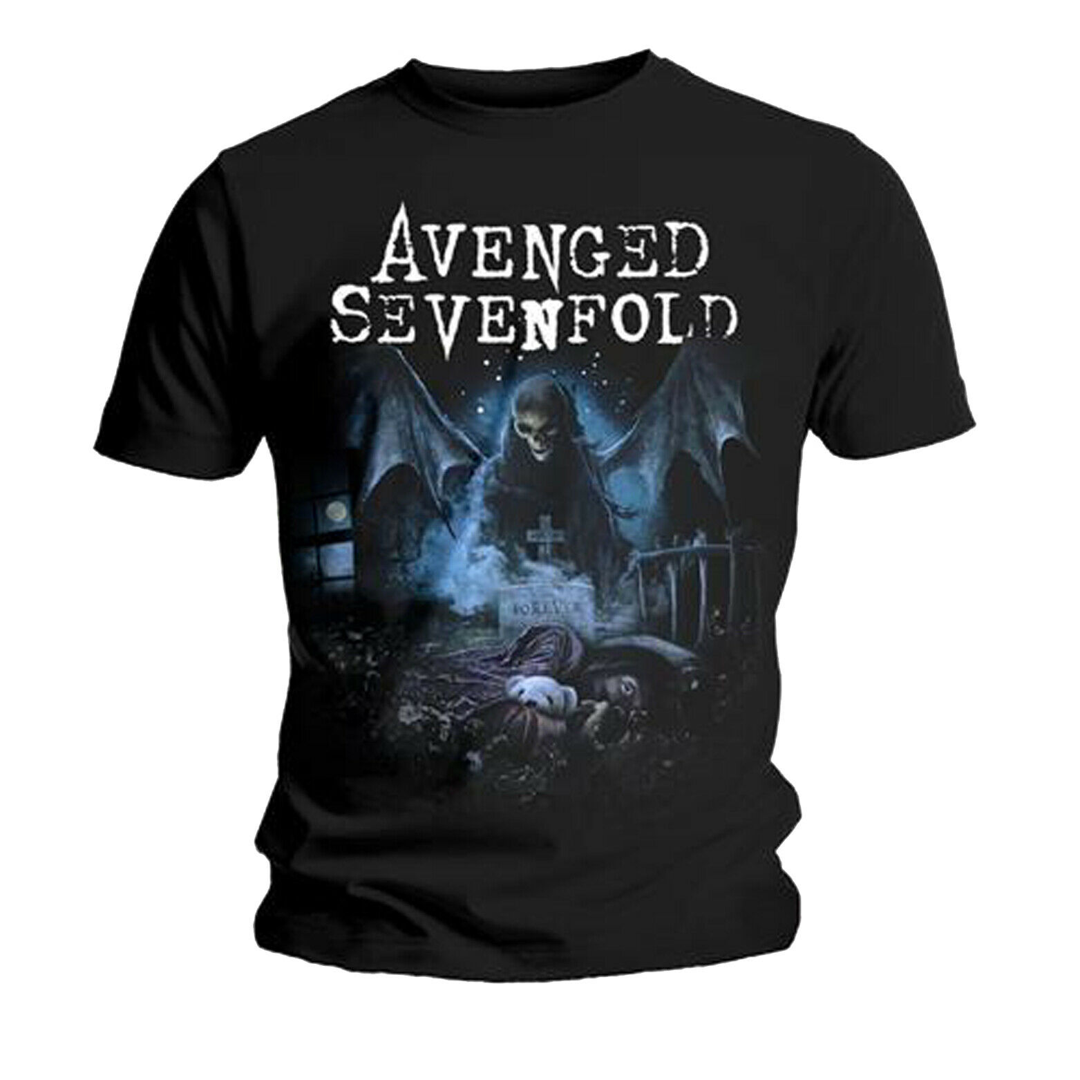 Stan - חנות ה-Merchandise למעריצים מכל הסוגים Avenged Sevenfold Avenged Sevenfold Winged Death A7X Rock Official Tee T-Shirt Mens Unisex