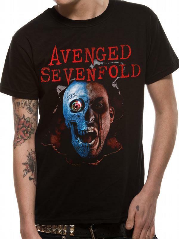 Stan - חנות ה-Merchandise למעריצים מכל הסוגים Avenged Sevenfold OFFICIAL LICENSED - AVENGED SEVENFOLD - ROBOT HEAD T SHIRT METAL A7X