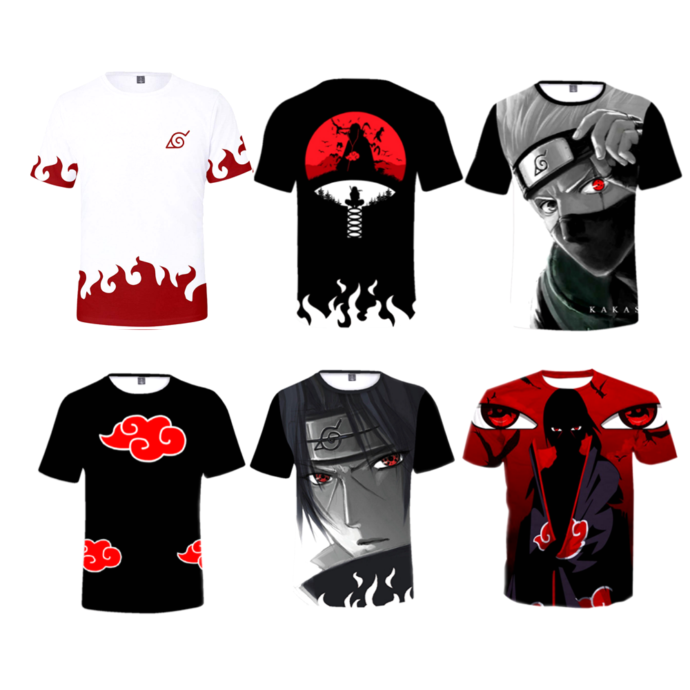 Stan - חנות ה-Merchandise למעריצים מכל הסוגים נארוטו Anime Naruto0 Hokage Uzumaki Uchiha Men Summer Funny 3D T-Shirt Tee Tops Unisex