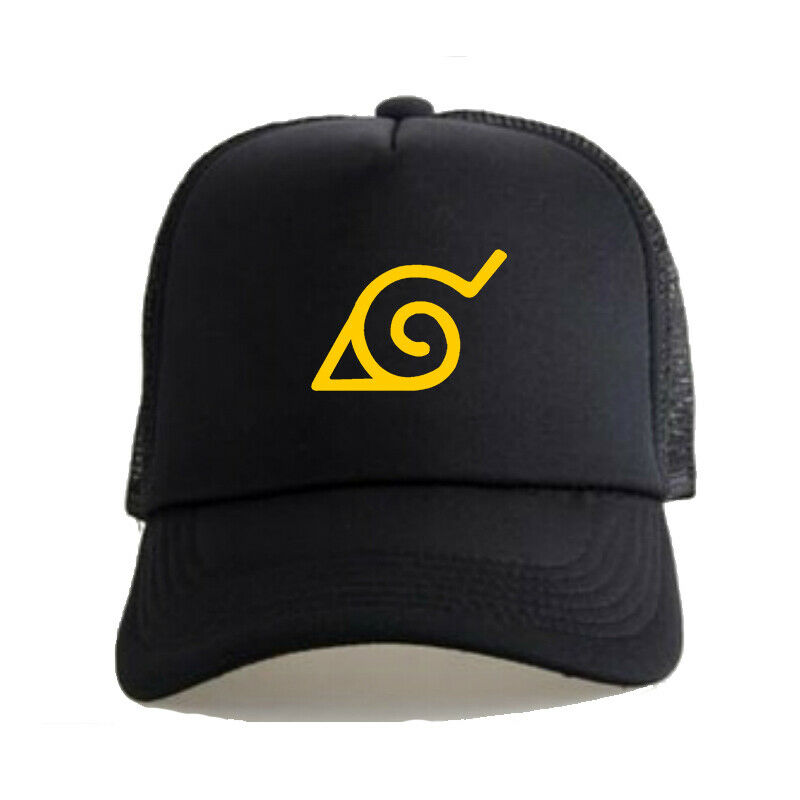 Stan - חנות ה-Merchandise למעריצים מכל הסוגים נארוטו Anime Naruto Konoha Leaf Village Trucker Hat Mesh Snapback Hip Hop Baseball Cap