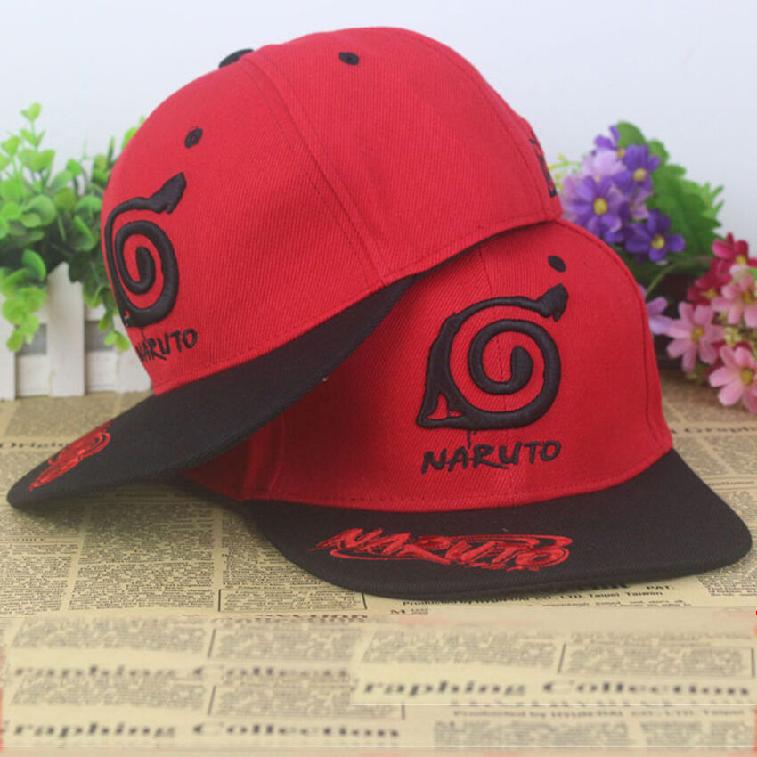 Stan - חנות ה-Merchandise למעריצים מכל הסוגים נארוטו 2017 New Anime Naruto Konoha silk fabrics baseball cap Sun hat cosplay gift Punk