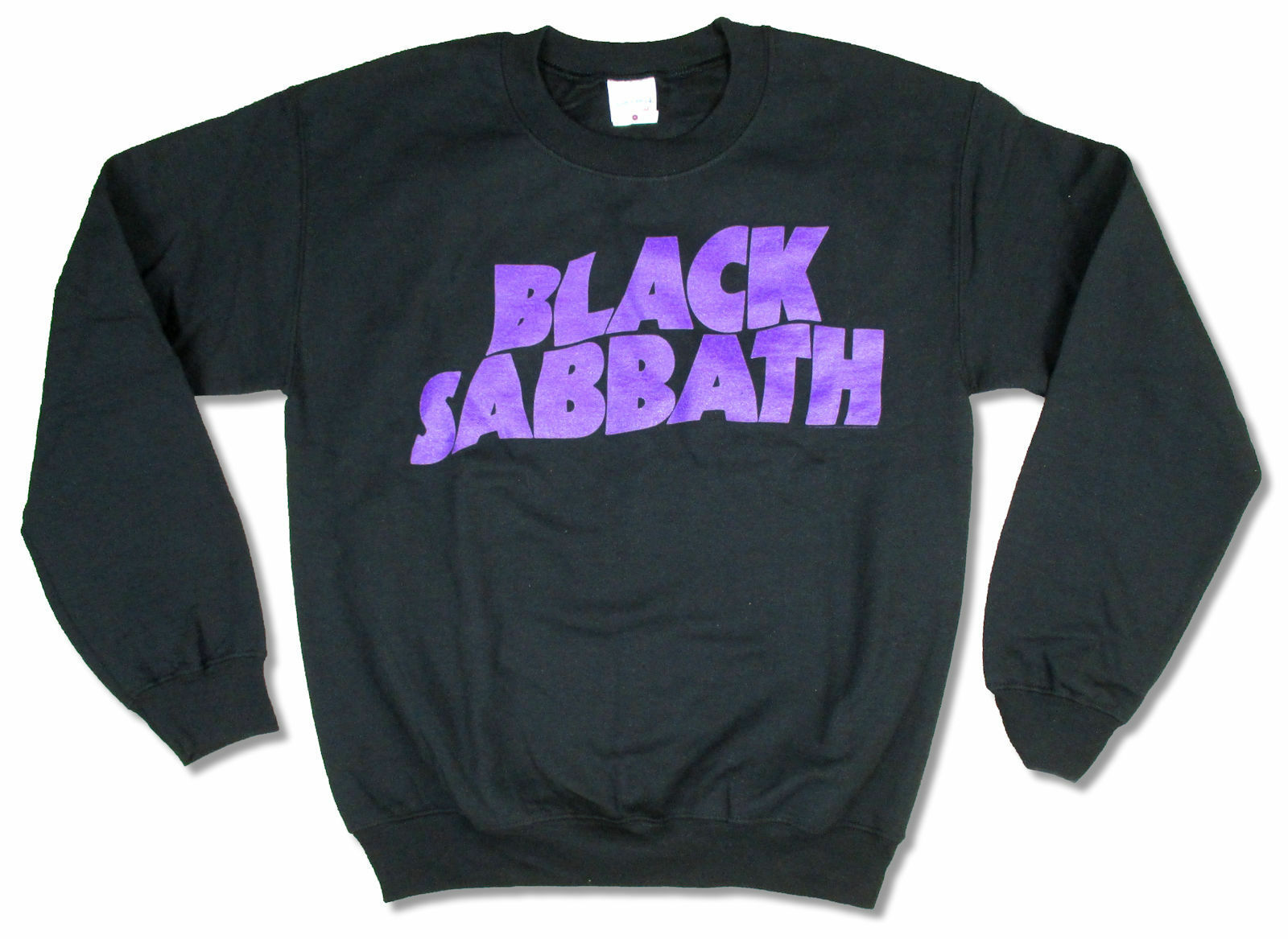 Stan - חנות ה-Merchandise למעריצים מכל הסוגים Black Sabbath Black Sabbath Purple Logo Classic Crew Neck Sweatshirt New Official Band Merch